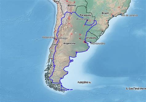 argentina square miles population